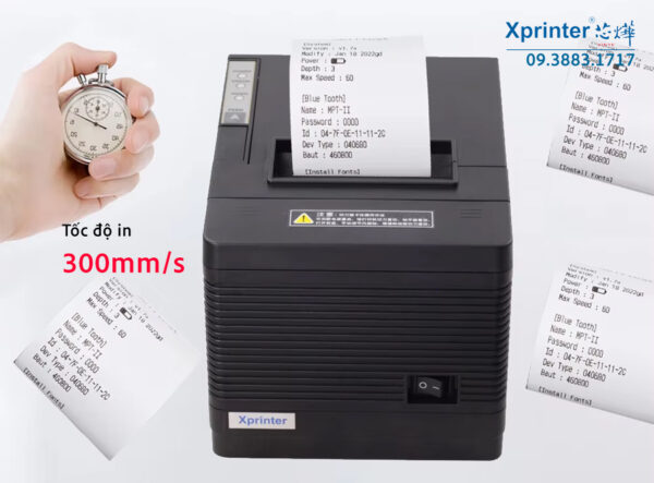 Máy in hóa đơn nhiệt XP-Q260III: Hỗ trợ đa ngôn ngữ, tương thích Linux