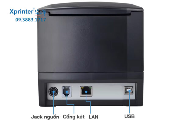 Máy in mã vạch XP-365B: Tốc độ 127mm/s, hỗ trợ giấy 82mm, cảm biến tự động