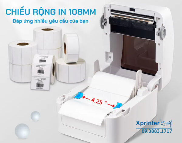 Máy In Mã Vạch Xprinter XP-420B: Giải Pháp In Nhãn Chuyên Nghiệp