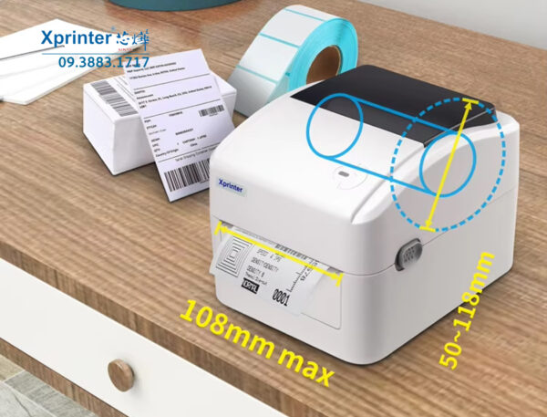 Máy In Mã Vạch Xprinter XP-420B: Giải Pháp In Nhãn Chuyên Nghiệp