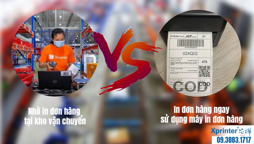 Phân biệt theo hình thức vận hành: Bạn có thật sự cần máy in đơn hàng?