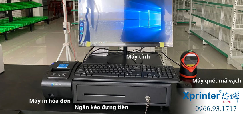 Combo bán hàng không thể thiếu: máy – bill – két – quét!