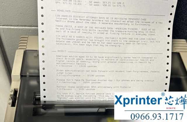 Máy in kim (Dot Matrix Printer)