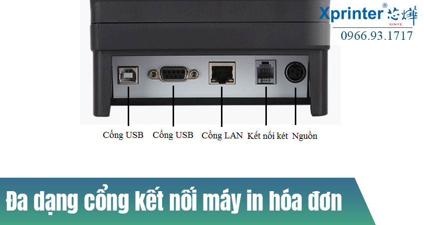 Các hình thức kết nối phổ biến máy in hóa đơn quán cafe trà sữa