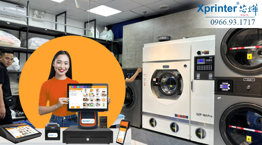 Máy in hóa đơn tiệm giặt là