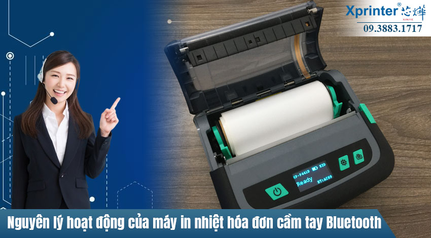 Nguyên lý hoạt động của máy in nhiệt hóa đơn cầm tay Bluetooth