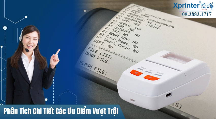Phân Tích Chi Tiết Các Ưu Điểm Vượt Trội Máy in hóa đơn cầm tay bluettooth