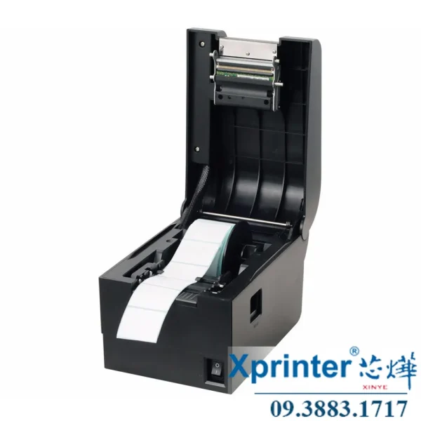 Máy in mã vạch XP-243B: Tự động định vị, hỗ trợ QRCODE, PDF417, Data Matrix