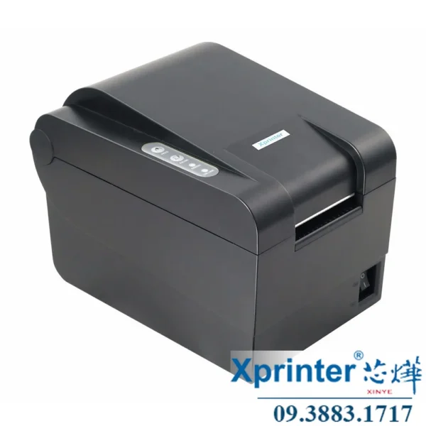Máy in mã vạch XP-243B: Tự động định vị, hỗ trợ QRCODE, PDF417, Data Matrix