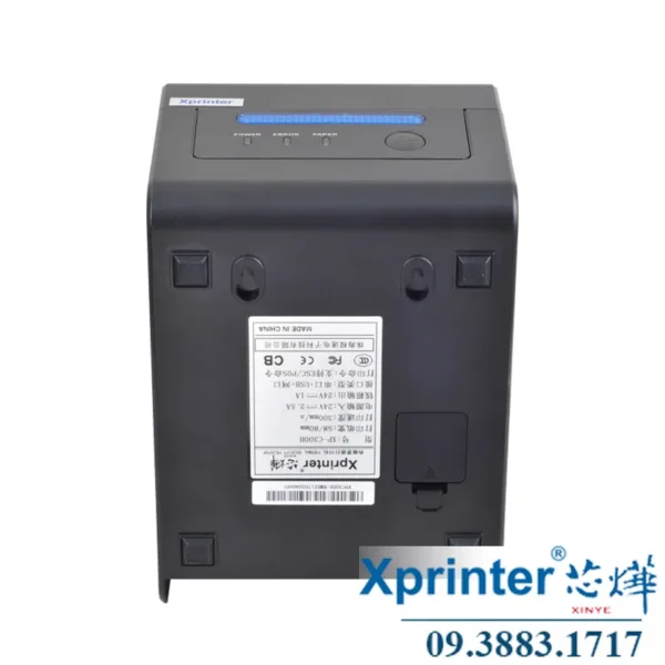 Máy in hóa đơn XP-C300H: Tốc độ 300mm/s, 58/80mm, báo động âm thanh - ánh sáng