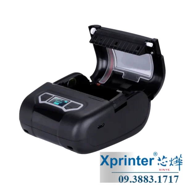 Máy in hóa đơn di động XP-P301A: Pin 2550mAh, LCD, in mã 2D, hỗ trợ 19 ngôn ngữ