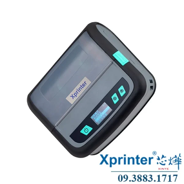 Máy in hóa đơn di động XP-P441B: Sạc & in USB, màn hình LCD, 100mm/s
