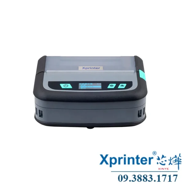 Máy in hóa đơn di động XP-P441B: Sạc & in USB, màn hình LCD, 100mm/s