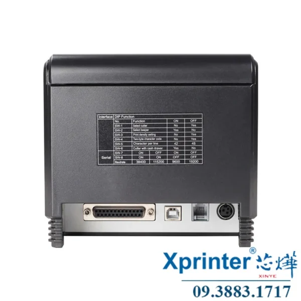 Máy in hóa đơn XP-Q200/Q300: Hỗ trợ tiếng Trung, đa ngôn ngữ, in tốc độ cao, logo NV, giám sát qua mạng