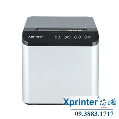 Máy in hóa đơn XP-T80Q: Tốc độ 200mm/s, đa năng, hỗ trợ in hàng đợi, âm báo, giấy 58/80mm, treo tường, in mã QR
