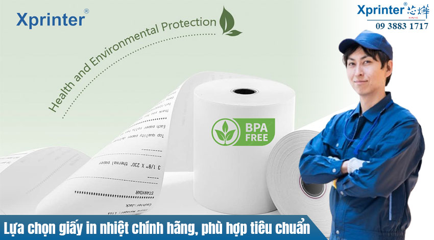 Lựa chọn giấy in nhiệt chính hãng, phù hợp tiêu chuẩn
