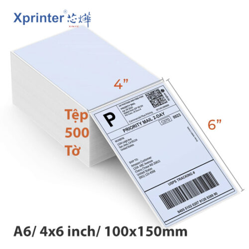 Giấy In Nhiệt A6 Xprinter (100x150mm): Giải Pháp Chống Mờ Vận Đơn, Bảo Vệ Đầu In Cho Shop TMĐT