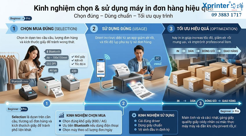 Kinh Nghiệm Chọn Mua Và Sử Dụng Máy In Đơn Hàng Hiệu Quả Cho Shop Online