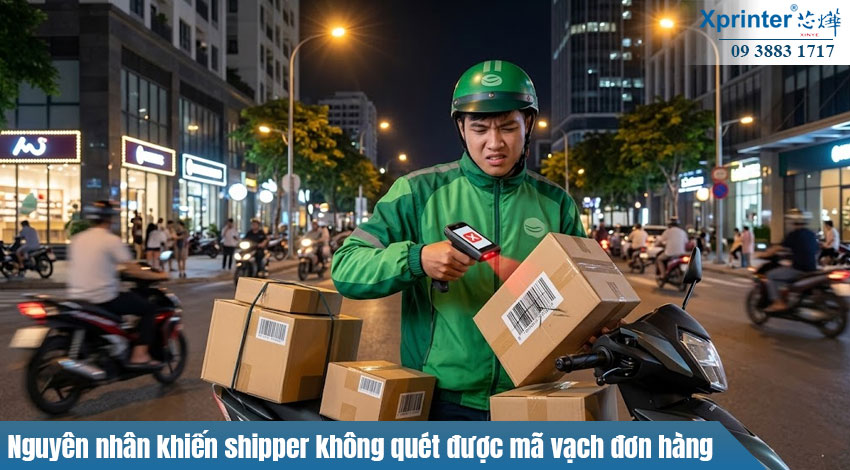 Nguyên nhân phổ biến khiến shipper không quét được mã vạch đơn hàng