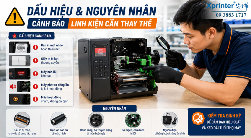 Dấu Hiệu & Nguyên Nhân Cảnh Báo Linh Kiện Cần Thay Thế