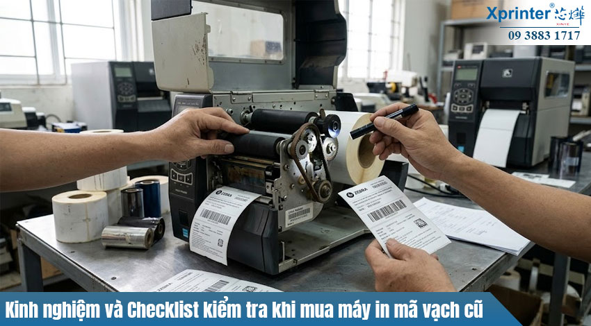 Kinh nghiệm và Checklist kiểm tra khi mua máy in mã vạch cũ