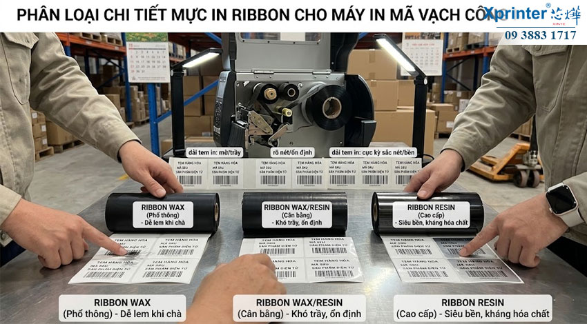 Phân Loại Chi Tiết Mực In Ribbon